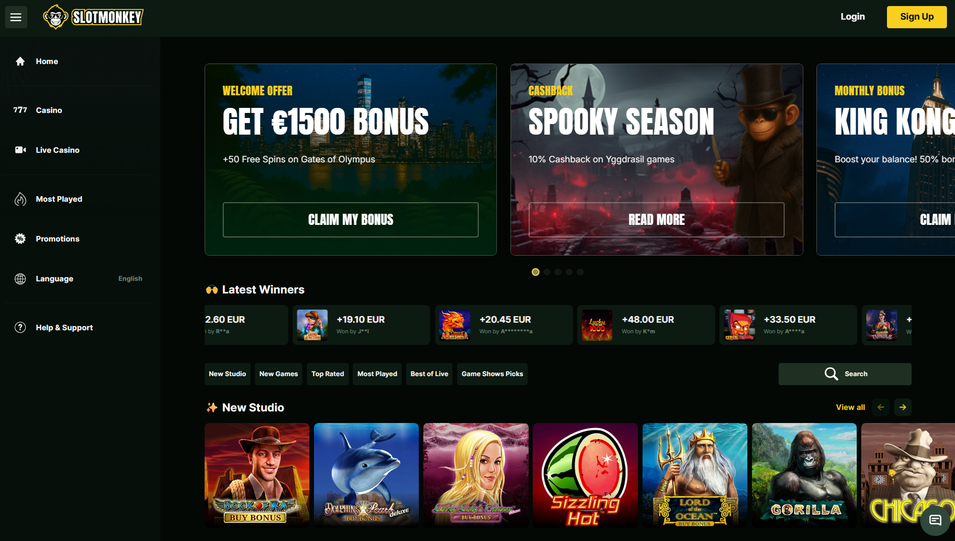 slotmonkey casino rollette